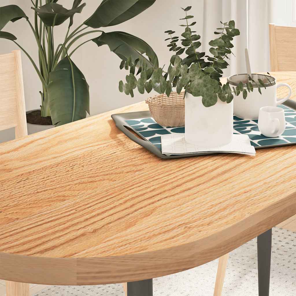 vidaXL Blat de masă 140x60x4 cm lemn masiv de stejar oval vidaXL Blat de masă 140x60x4 cm lemn masiv de stejar oval