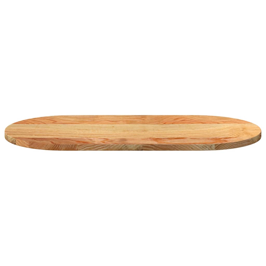vidaXL Blat de masă maro deschis 80x40x2 cm lemn masiv de stejar oval vidaXL Blat de masă maro deschis 80x40x2 cm lemn masiv de stejar oval