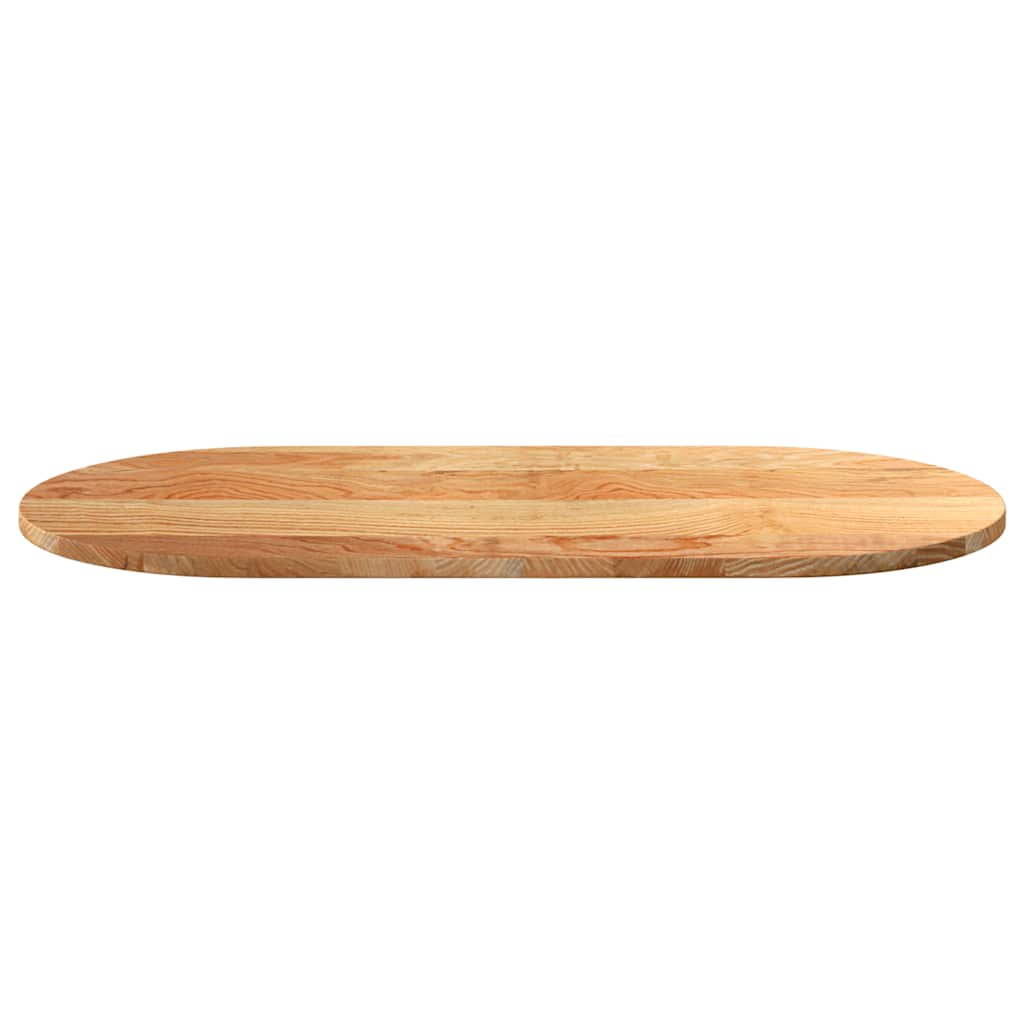 vidaXL Blat de masă maro deschis 100x50x2 cm lemn masiv de stejar oval vidaXL Blat de masă maro deschis 100x50x2 cm lemn masiv de stejar oval
