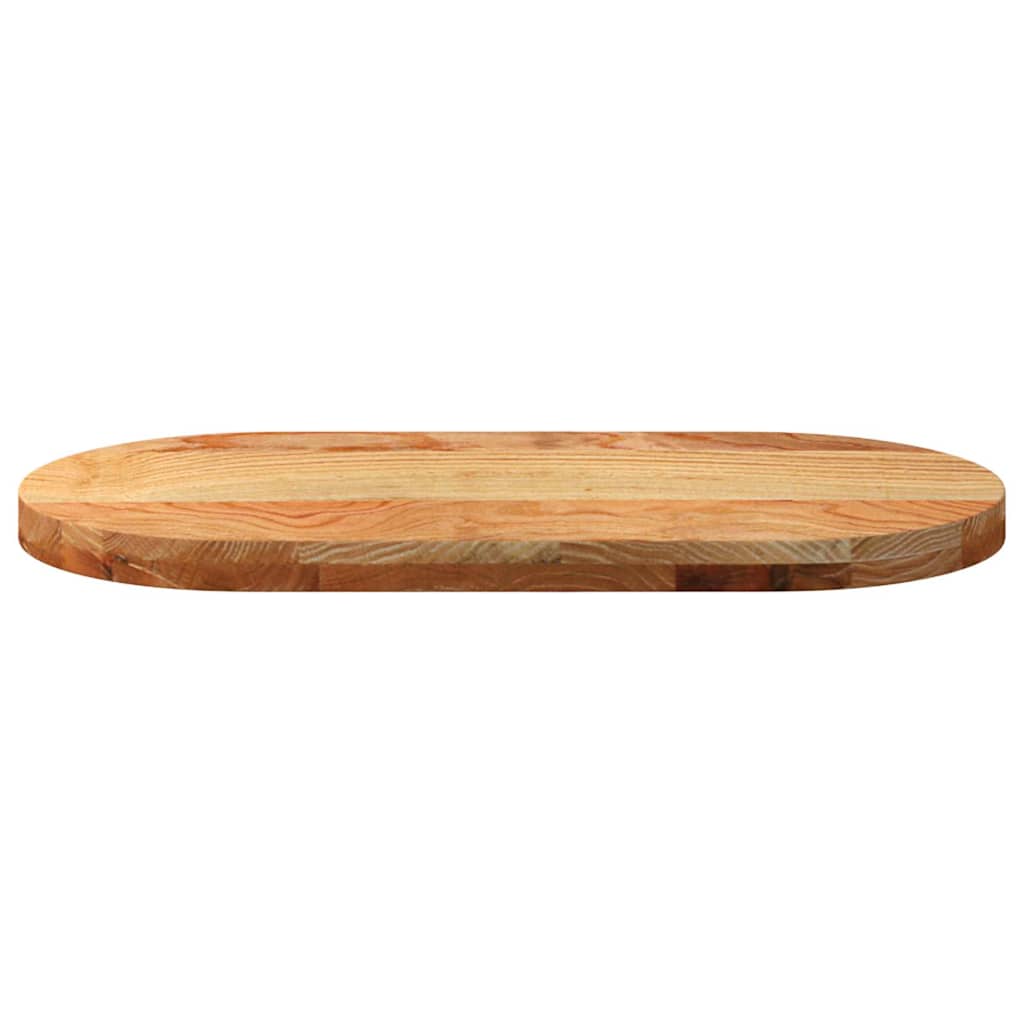 vidaXL Blat de masă maro deschis 80x40x4 cm lemn masiv de stejar oval vidaXL Blat de masă maro deschis 80x40x4 cm lemn masiv de stejar oval