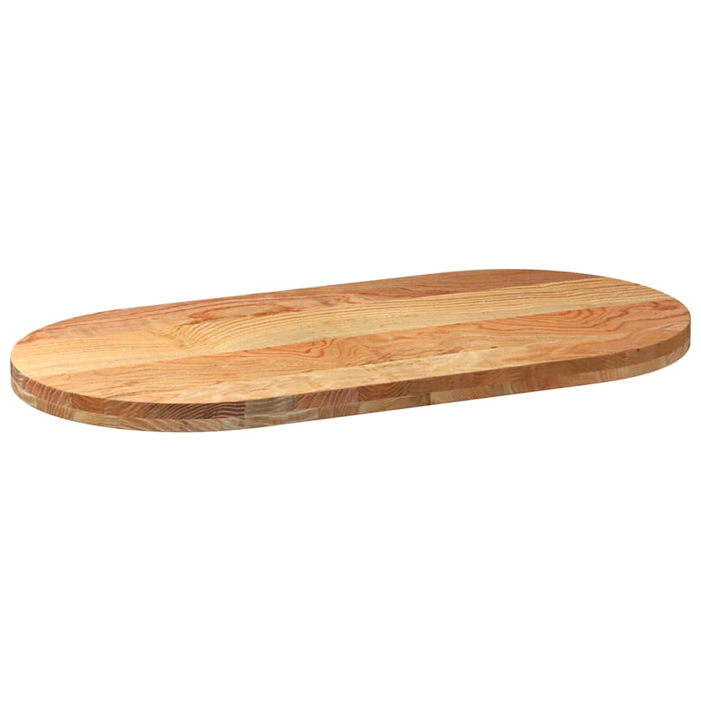 vidaXL Blat de masă maro deschis 100x50x4 cm lemn masiv de stejar oval vidaXL Blat de masă maro deschis 100x50x4 cm lemn masiv de stejar oval
