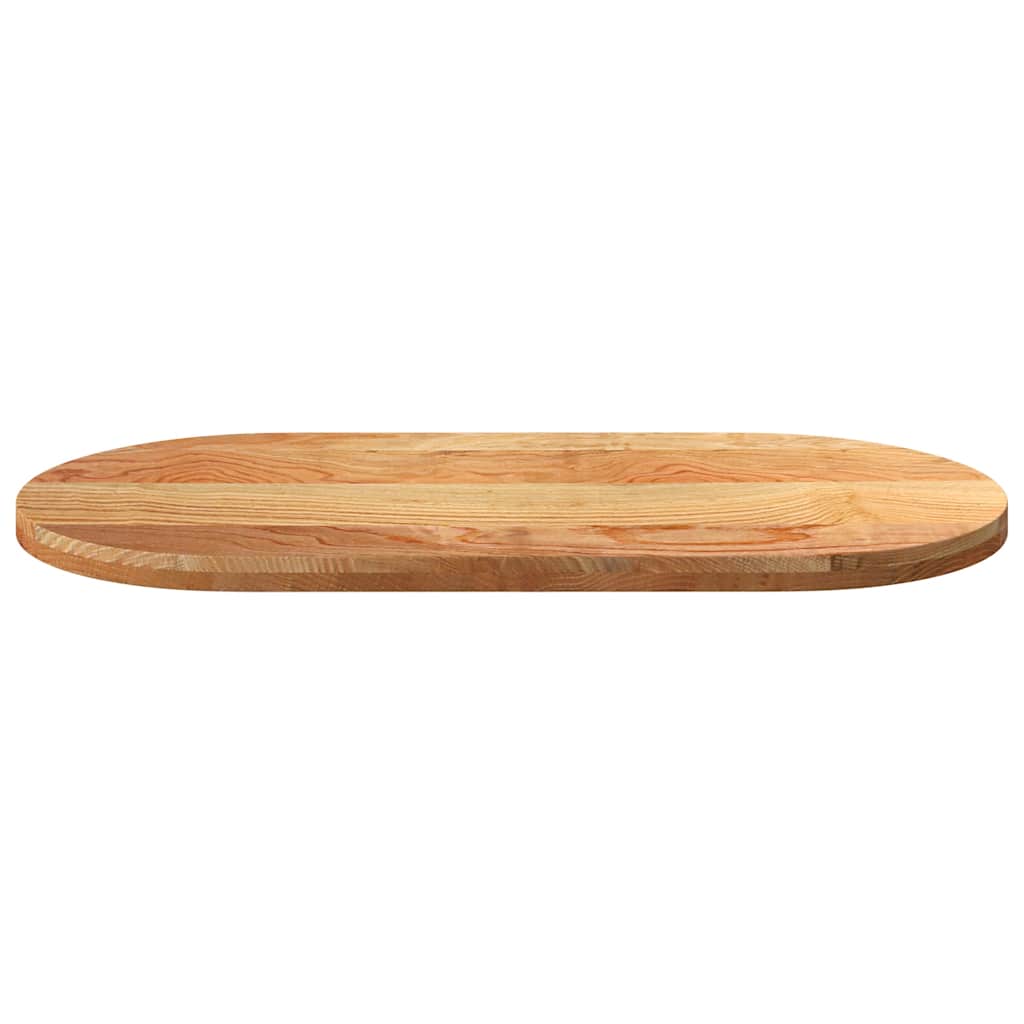 vidaXL Blat de masă maro deschis 120x60x4 cm lemn masiv de stejar oval vidaXL Blat de masă maro deschis 120x60x4 cm lemn masiv de stejar oval