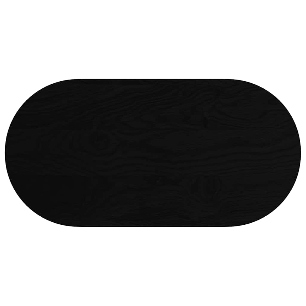 vidaXL Blat de masă maro închis 100x50x2 cm lemn masiv de stejar oval