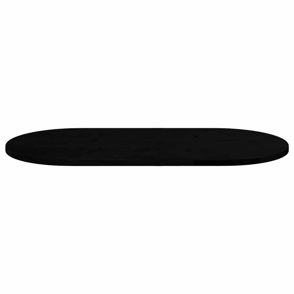 vidaXL Blat de masă maro închis 100x50x2 cm lemn masiv de stejar oval