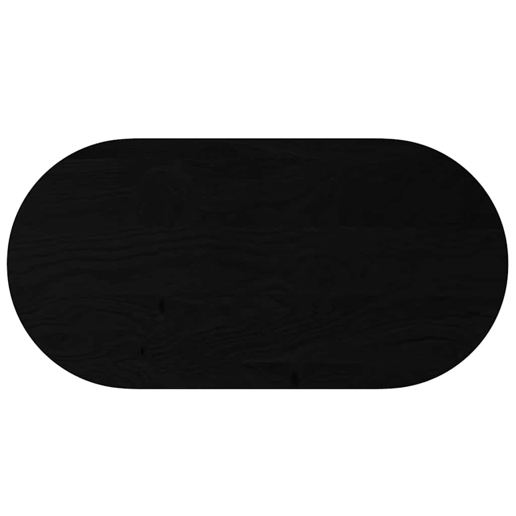 vidaXL Blat de masă maro închis 120x60x2 cm lemn masiv de stejar oval