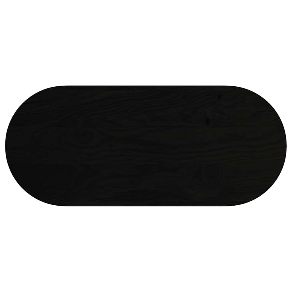 vidaXL Blat de masă maro închis 140x60x2 cm lemn masiv de stejar oval