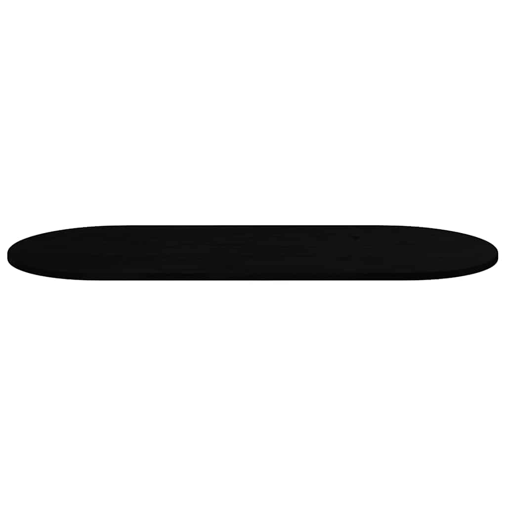 vidaXL Blat de masă maro închis 140x60x2 cm lemn masiv de stejar oval