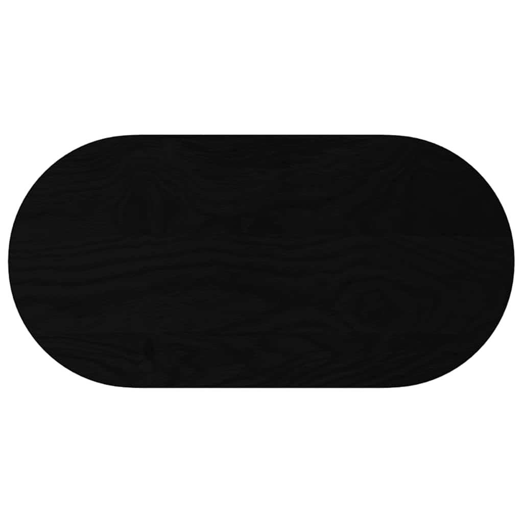 vidaXL Blat de masă maro închis 80x40x4 cm lemn masiv de stejar oval