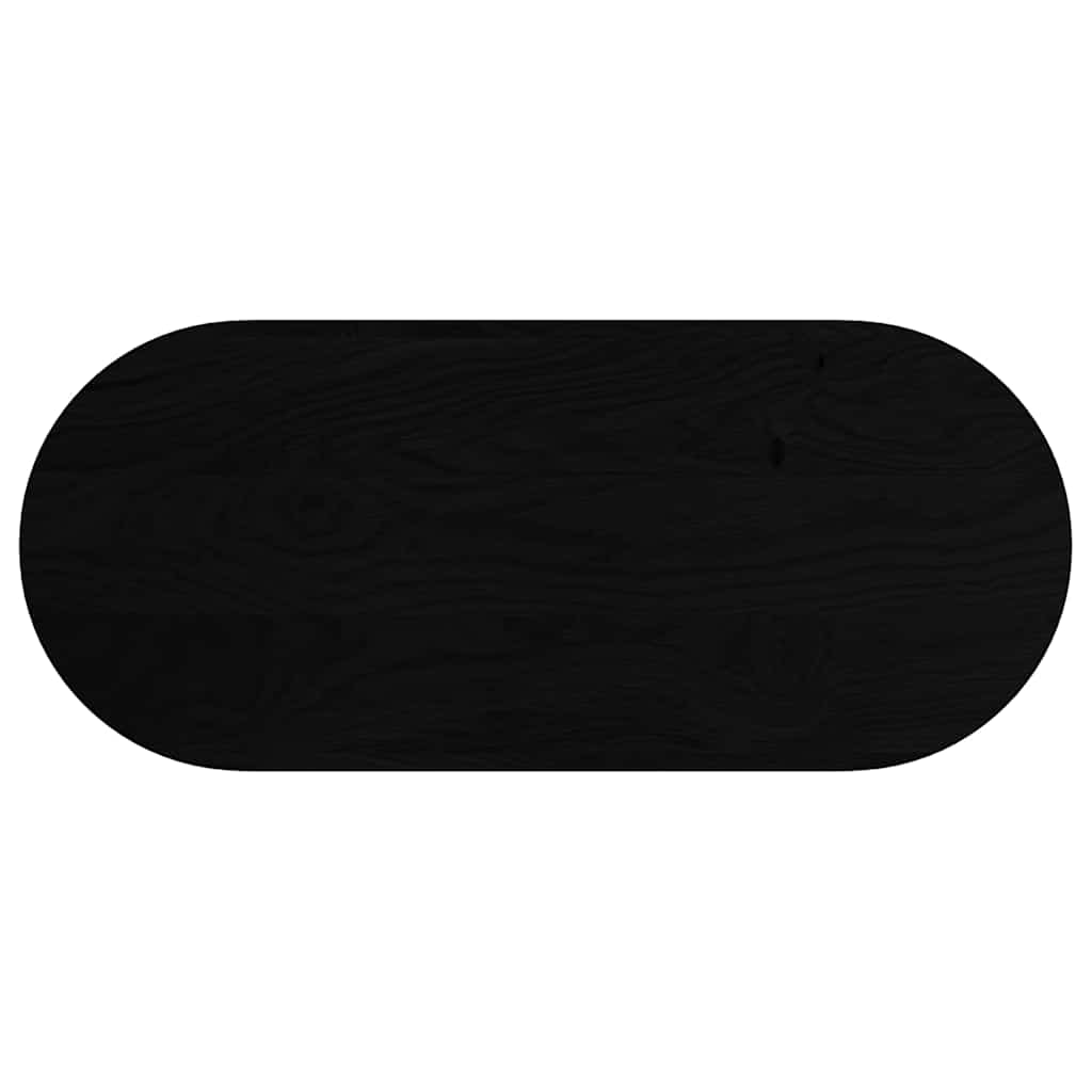 vidaXL Blat de masă maro închis 140x60x4 cm lemn masiv de stejar oval