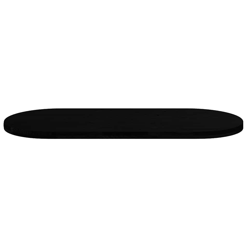 vidaXL Blat de masă maro închis 140x60x4 cm lemn masiv de stejar oval