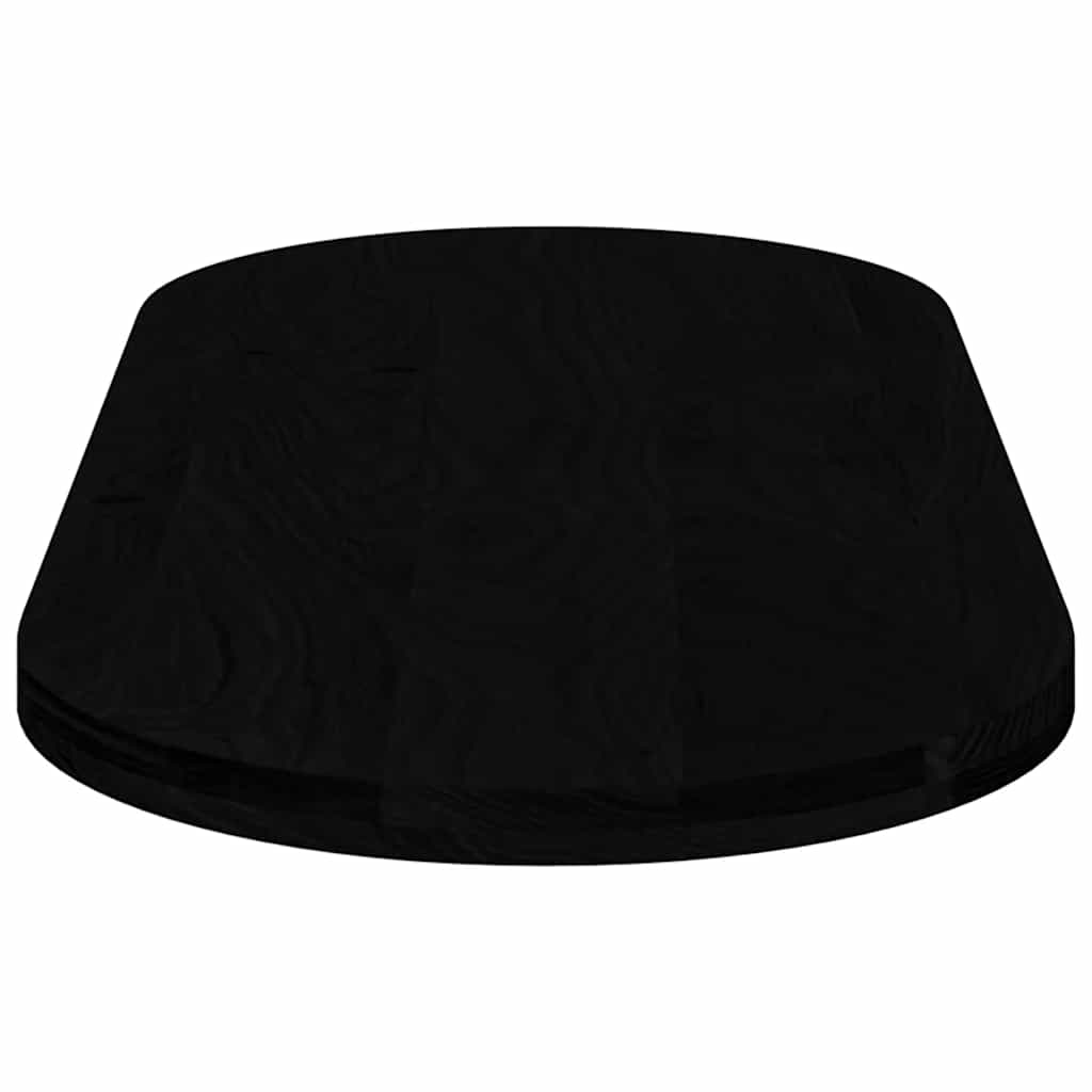 vidaXL Blat de masă maro închis 140x60x4 cm lemn masiv de stejar oval