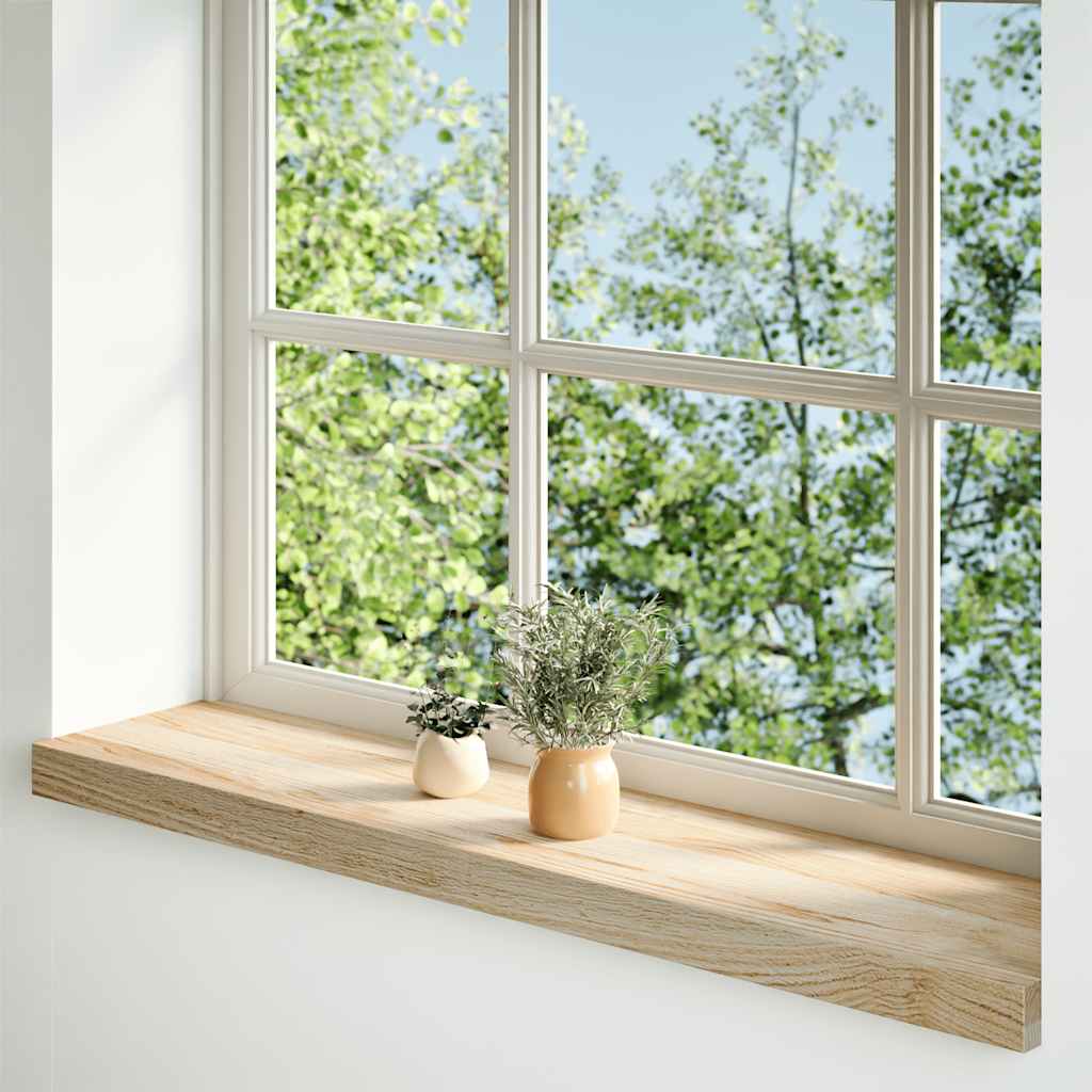 vidaXL Pervaz 2 buc lemn masiv de stejar netratat 70x20x2 cm