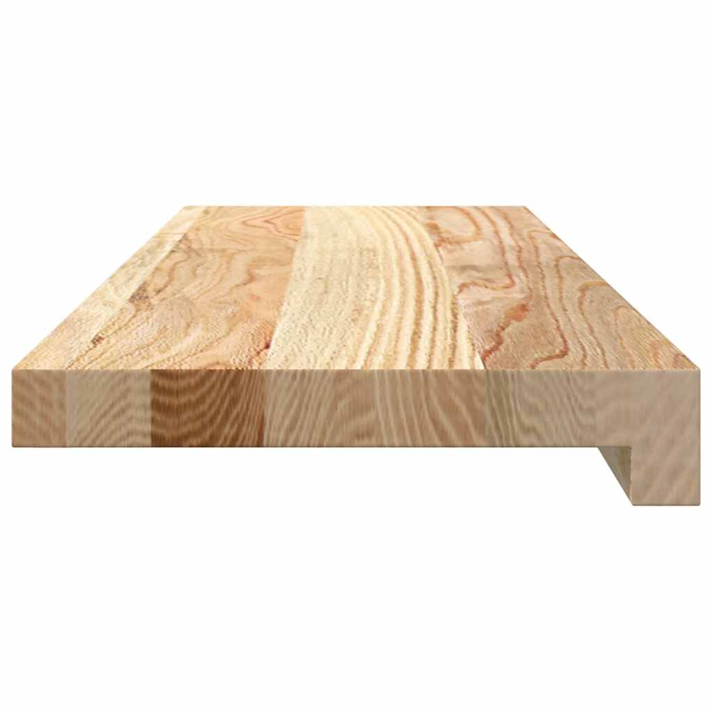 vidaXL Pervaz 2 buc lemn masiv de stejar netratat 70x20x2 cm