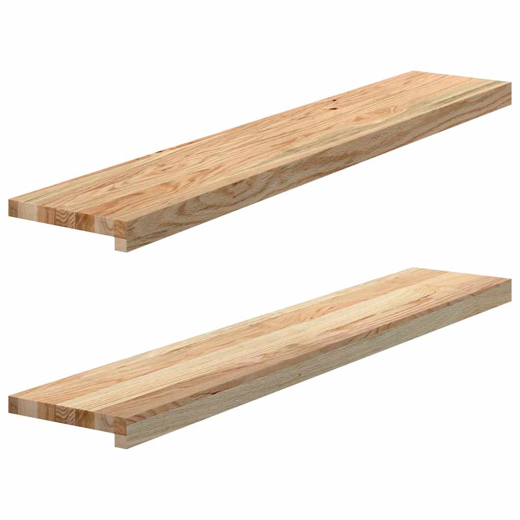 vidaXL Pervaz 2 buc lemn masiv de stejar netratat 110x20x2 cm vidaXL Pervaz 2 buc lemn masiv de stejar netratat 110x20x2 cm