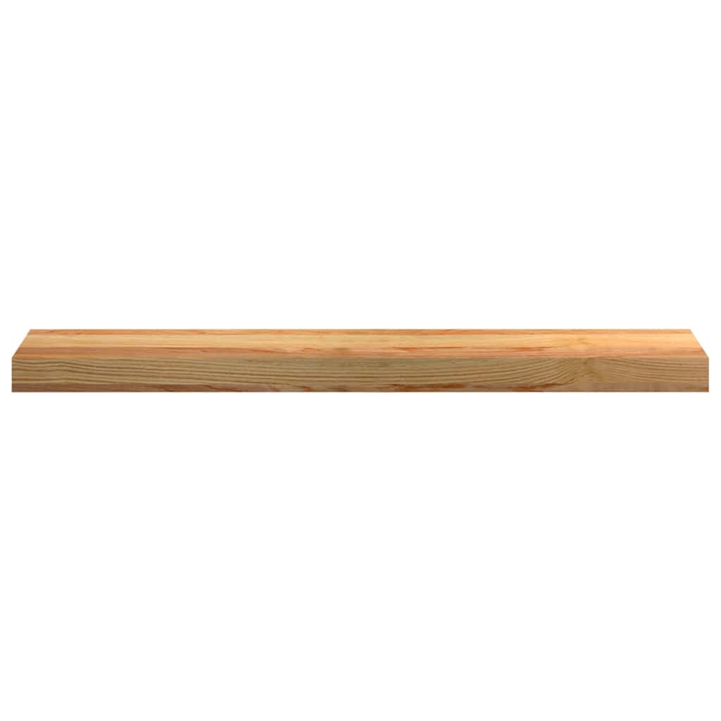 vidaXL Pervaz 2 buc lemn masiv de maro deschis 80x15x2 cm