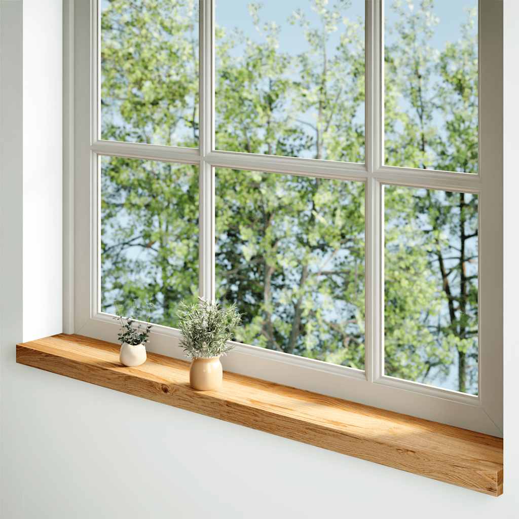 vidaXL Pervaz 2 buc lemn masiv de maro deschis 110x15x2 cm vidaXL Pervaz 2 buc lemn masiv de maro deschis 110x15x2 cm