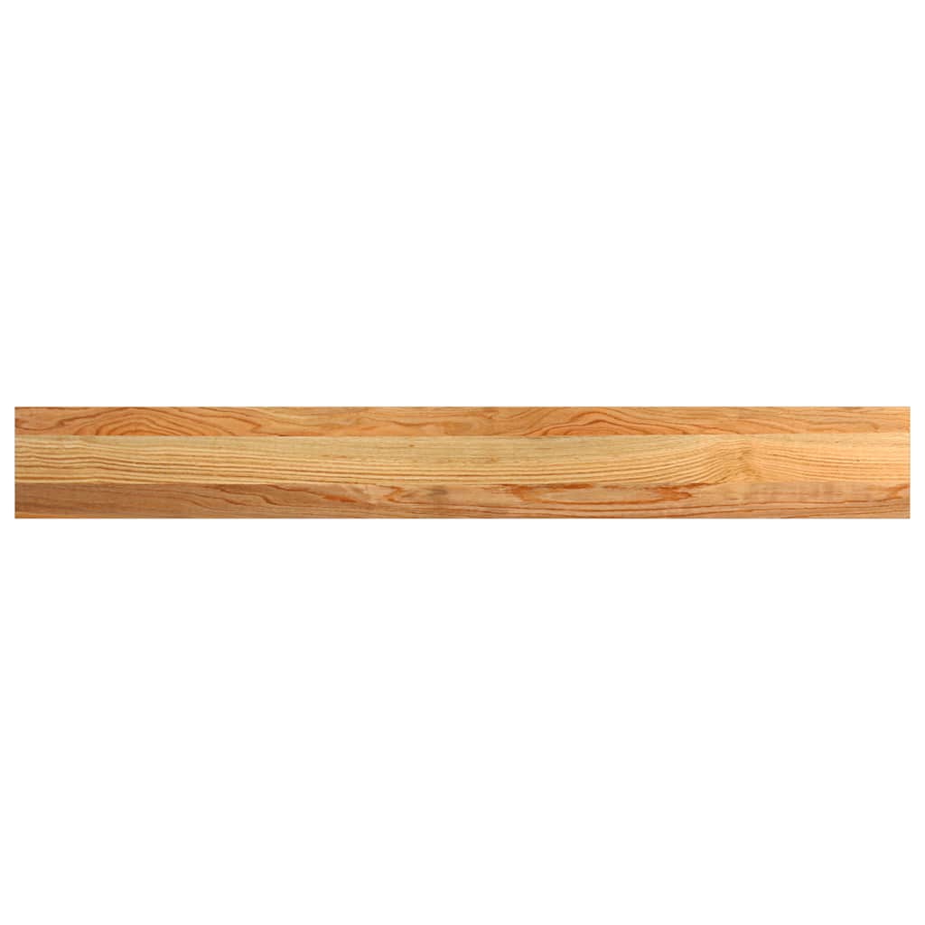 vidaXL Pervaz 2 buc lemn masiv de maro deschis 120x15x2 cm