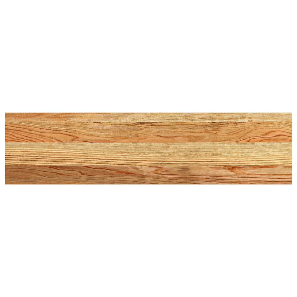 vidaXL Pervaz 2 buc lemn masiv de maro deschis 80x20x2 cm