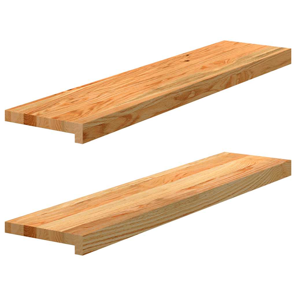 vidaXL Pervaz 2 buc lemn masiv de maro deschis 90x20x2 cm vidaXL Pervaz 2 buc lemn masiv de maro deschis 90x20x2 cm