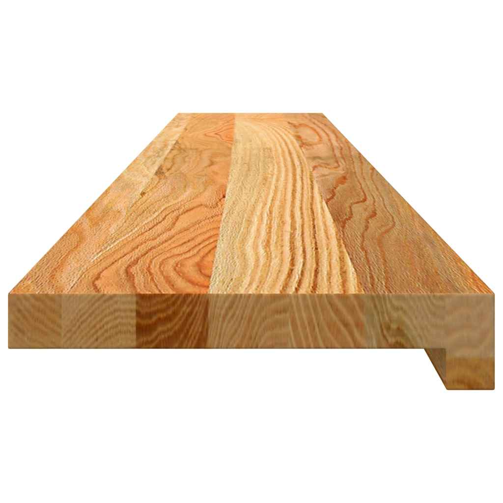 vidaXL Pervaz 2 buc lemn masiv de maro deschis 120x20x2 cm