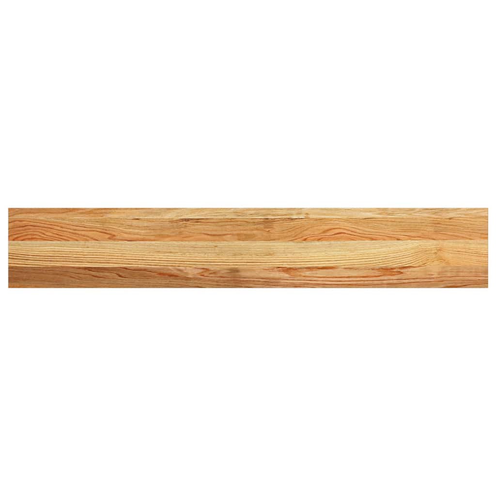vidaXL Pervaz 2 buc lemn masiv de maro deschis 120x20x2 cm