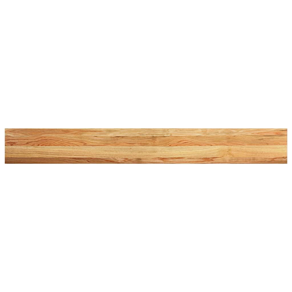 vidaXL Pervaz 2 buc lemn masiv de maro deschis 160x20x2 cm
