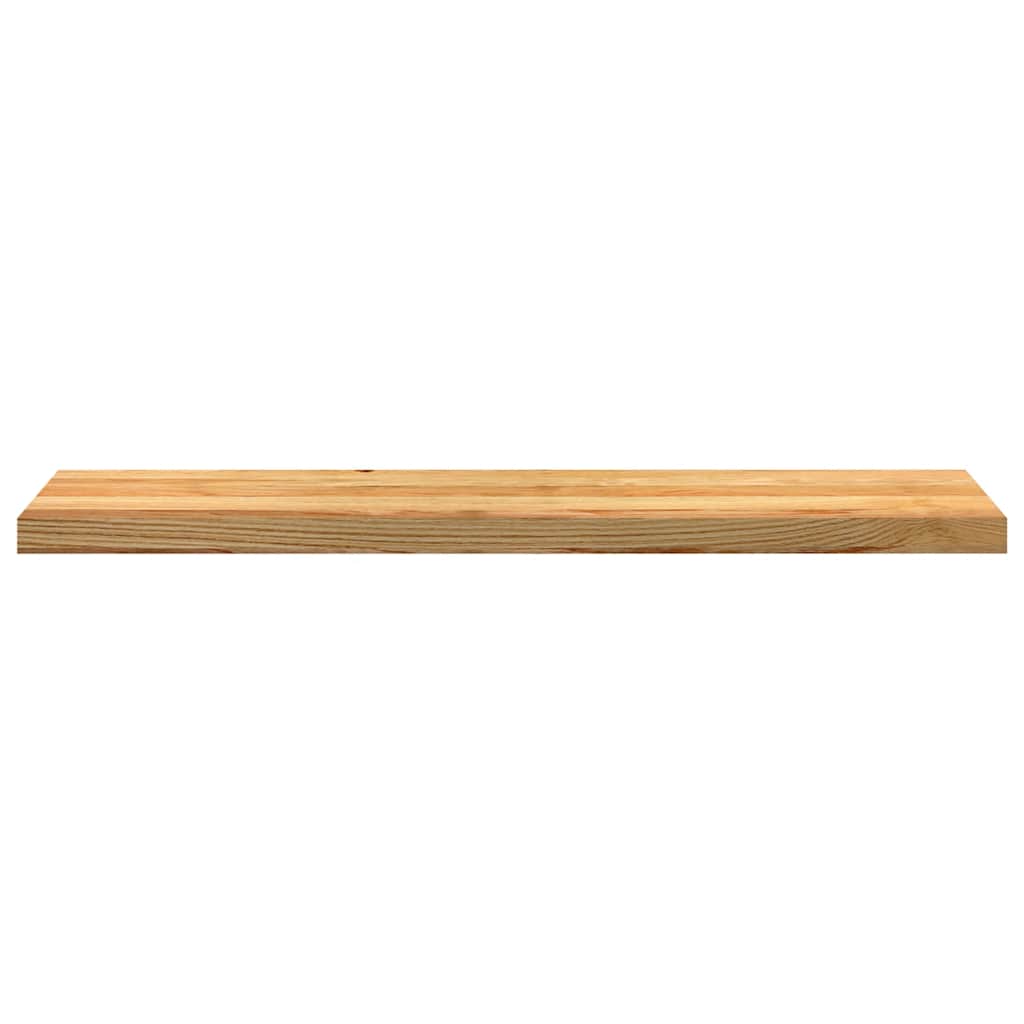 vidaXL Pervaz 2 buc lemn masiv de maro deschis 110x25x2 cm