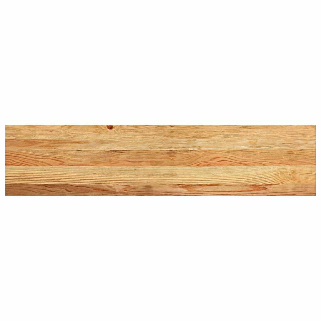 vidaXL Pervaz 2 buc lemn masiv de maro deschis 110x25x2 cm