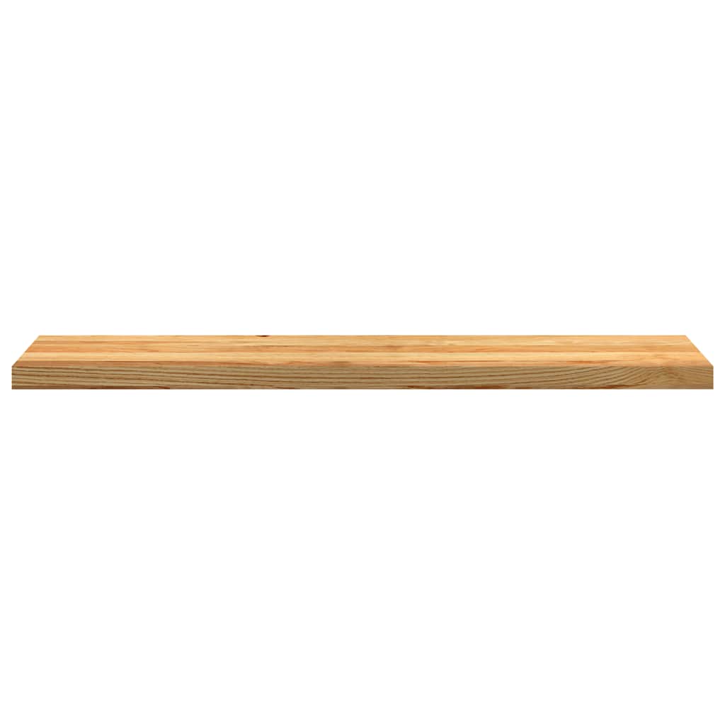 vidaXL Pervaz 2 buc lemn masiv de maro deschis 120x25x2 cm