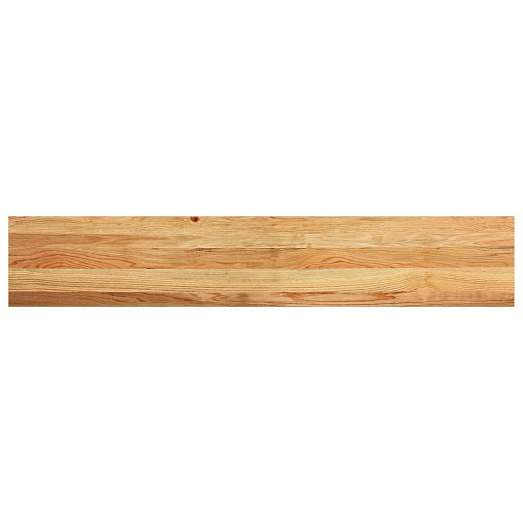 vidaXL Pervaz 2 buc lemn masiv de maro deschis 140x25x2 cm