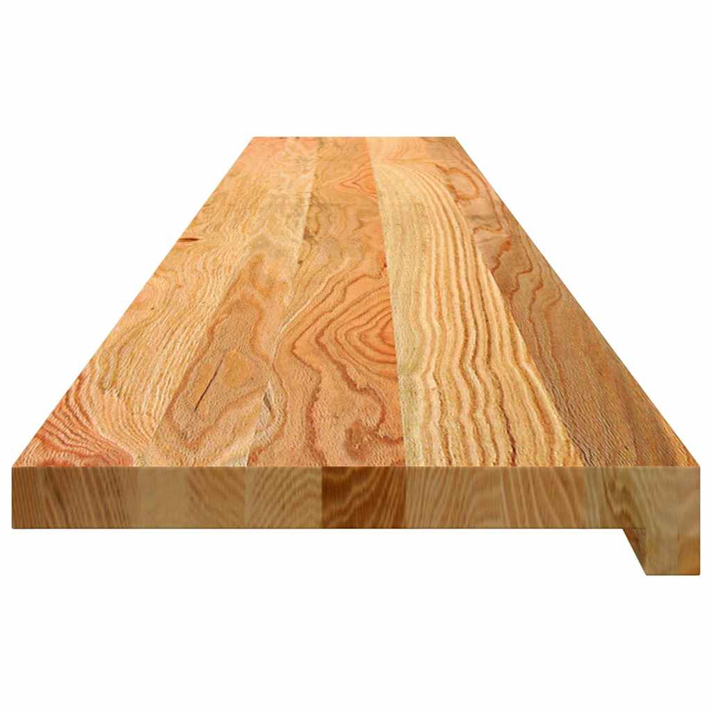 vidaXL Pervaz 2 buc lemn masiv de maro deschis 160x25x2 cm
