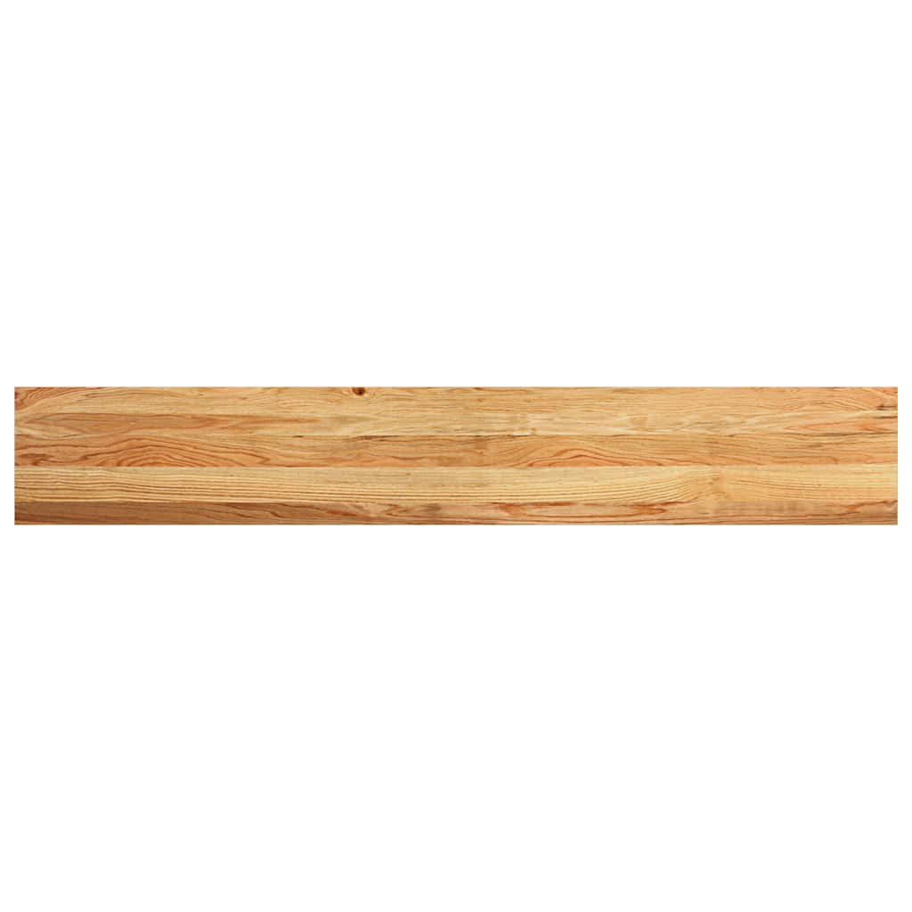 vidaXL Pervaz 2 buc lemn masiv de maro deschis 160x30x2 cm