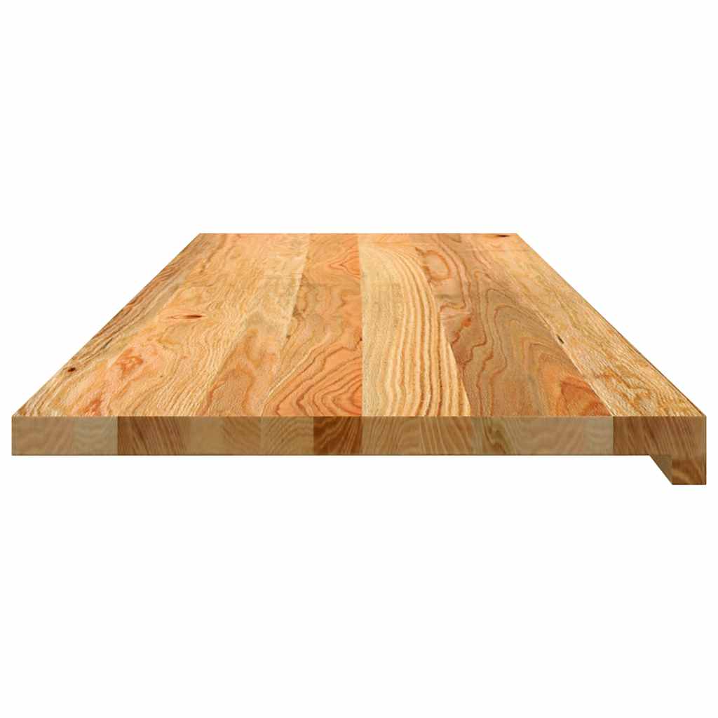 vidaXL Pervaz 2 buc lemn masiv de maro deschis 120x40x2 cm