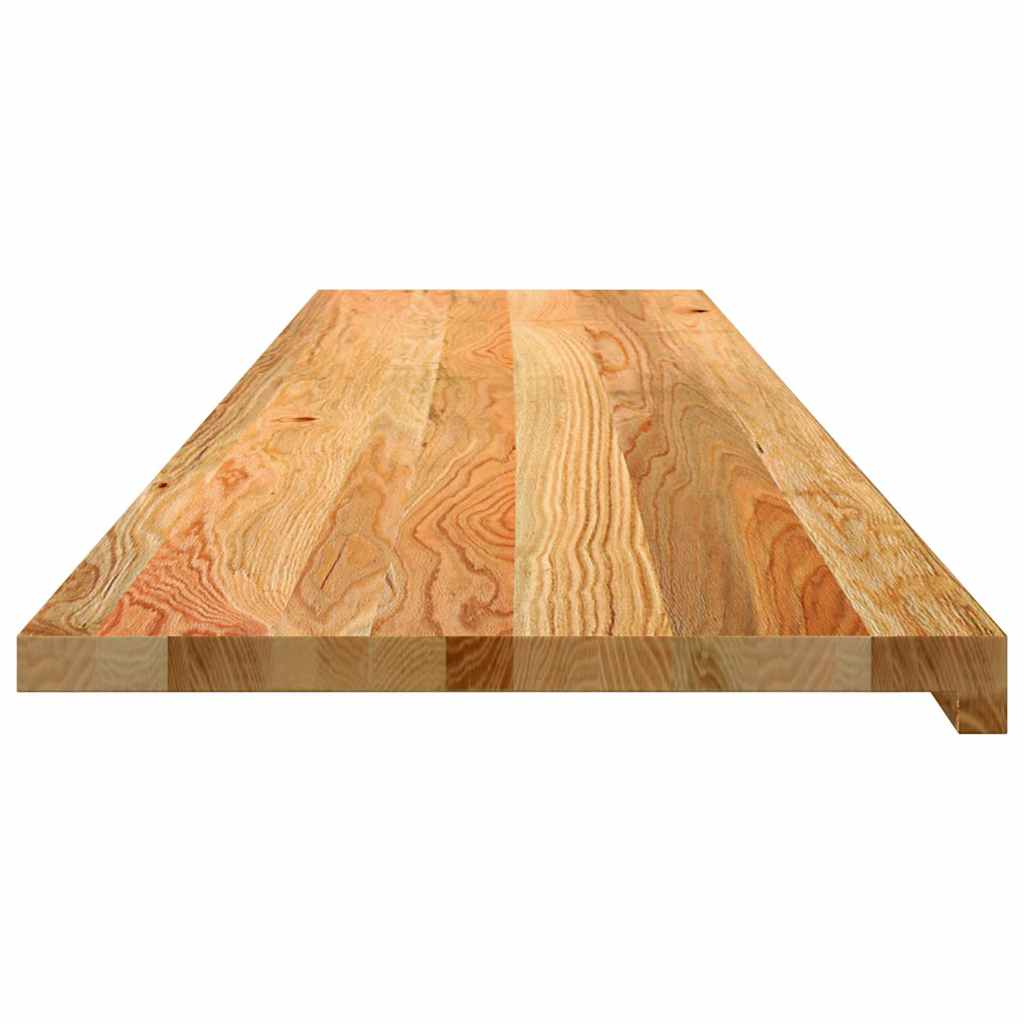 vidaXL Pervaz 2 buc lemn masiv de maro deschis 160x40x2 cm