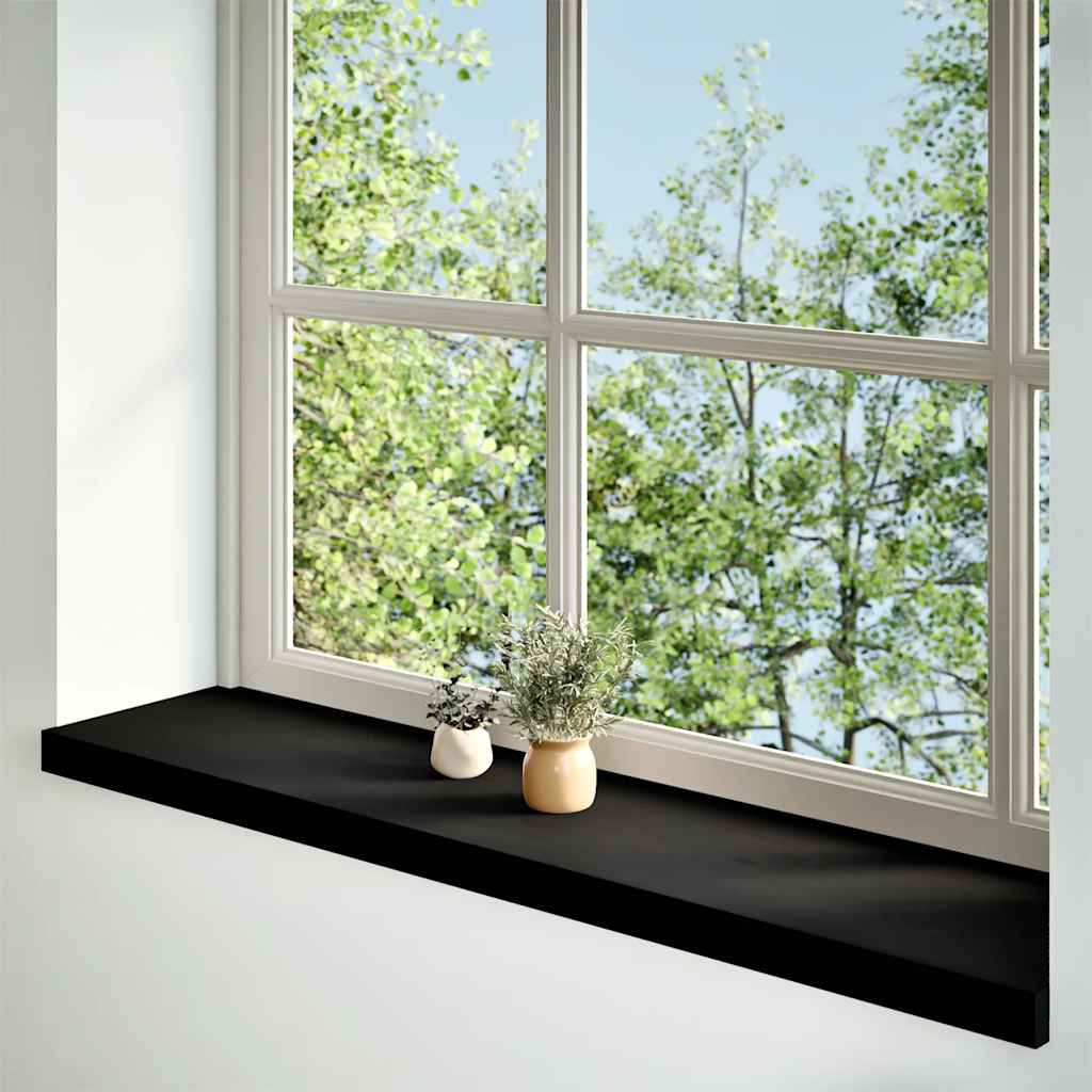 vidaXL Glafuri 2 buc maro închis 110x30x2 cm lemn masiv de stejar vidaXL Glafuri 2 buc maro închis 110x30x2 cm lemn masiv de stejar