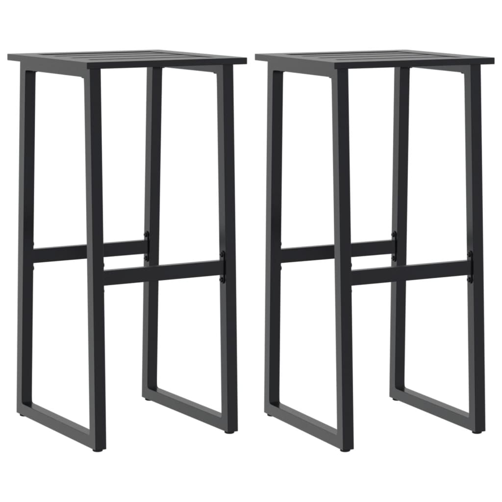 vidaXL Scaune bar, 2 buc. negru 38x38x80 cm oțel vopsit electrostatic vidaXL Scaune bar, 2 buc. negru 38x38x80 cm oțel vopsit electrostatic