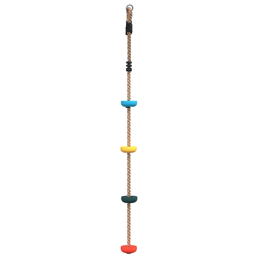vidaXL Leagăn cu funie și disc pentru copii, cu 4 trepte, multicolor vidaXL Leagăn cu funie și disc pentru copii, cu 4 trepte, multicolor