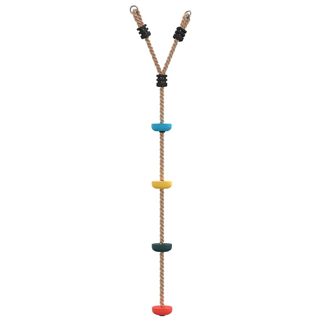 vidaXL Leagăn cu funie și disc pentru copii, cu 4 trepte, multicolor vidaXL Leagăn cu funie și disc pentru copii, cu 4 trepte, multicolor