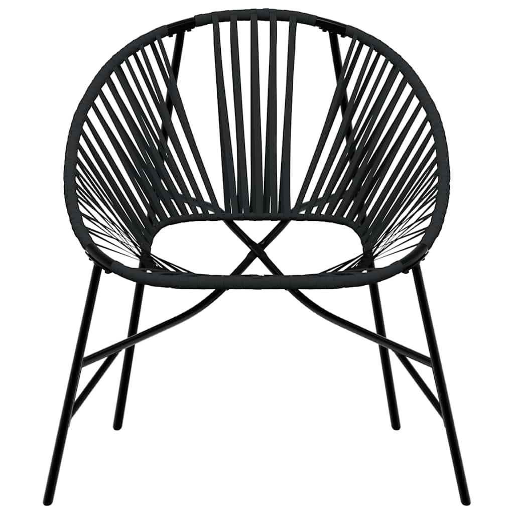 vidaXL Scaun ouă de grădină Negru Poly Rattan vidaXL Scaun ouă de grădină Negru Poly Rattan
