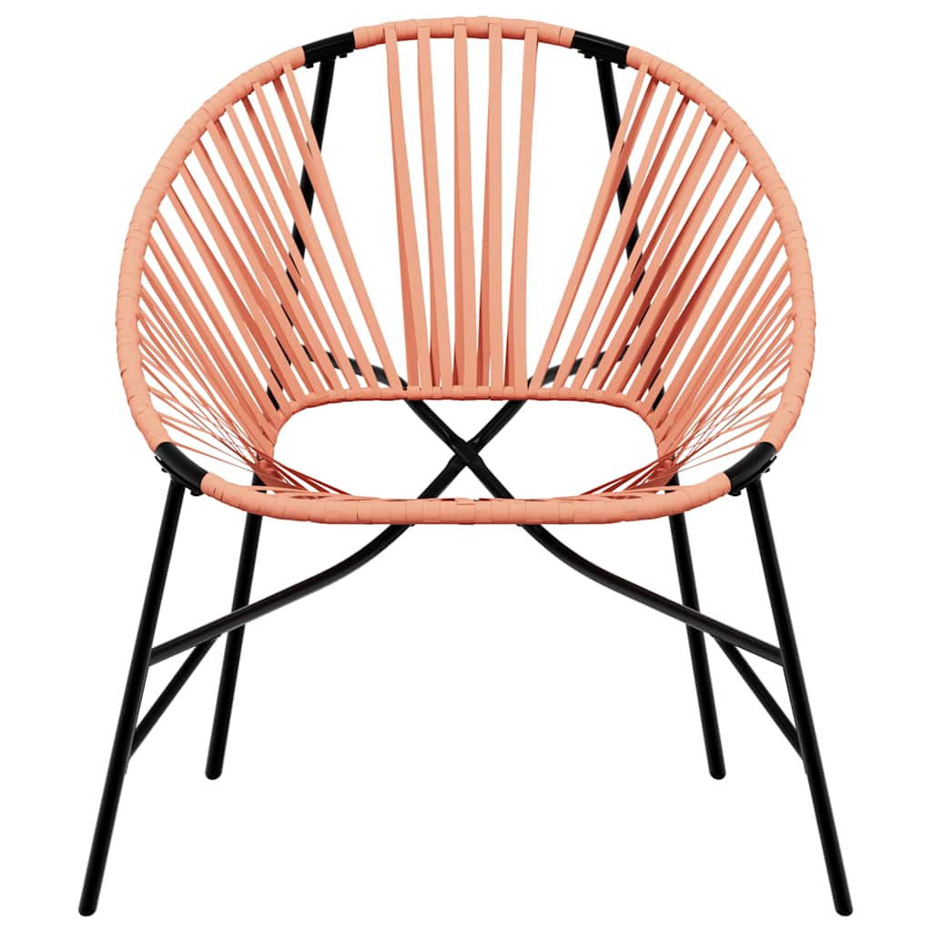 vidaXL Scaun Ou de grădină Negru și Portocaliu Poly Rattan vidaXL Scaun Ou de grădină Negru și Portocaliu Poly Rattan