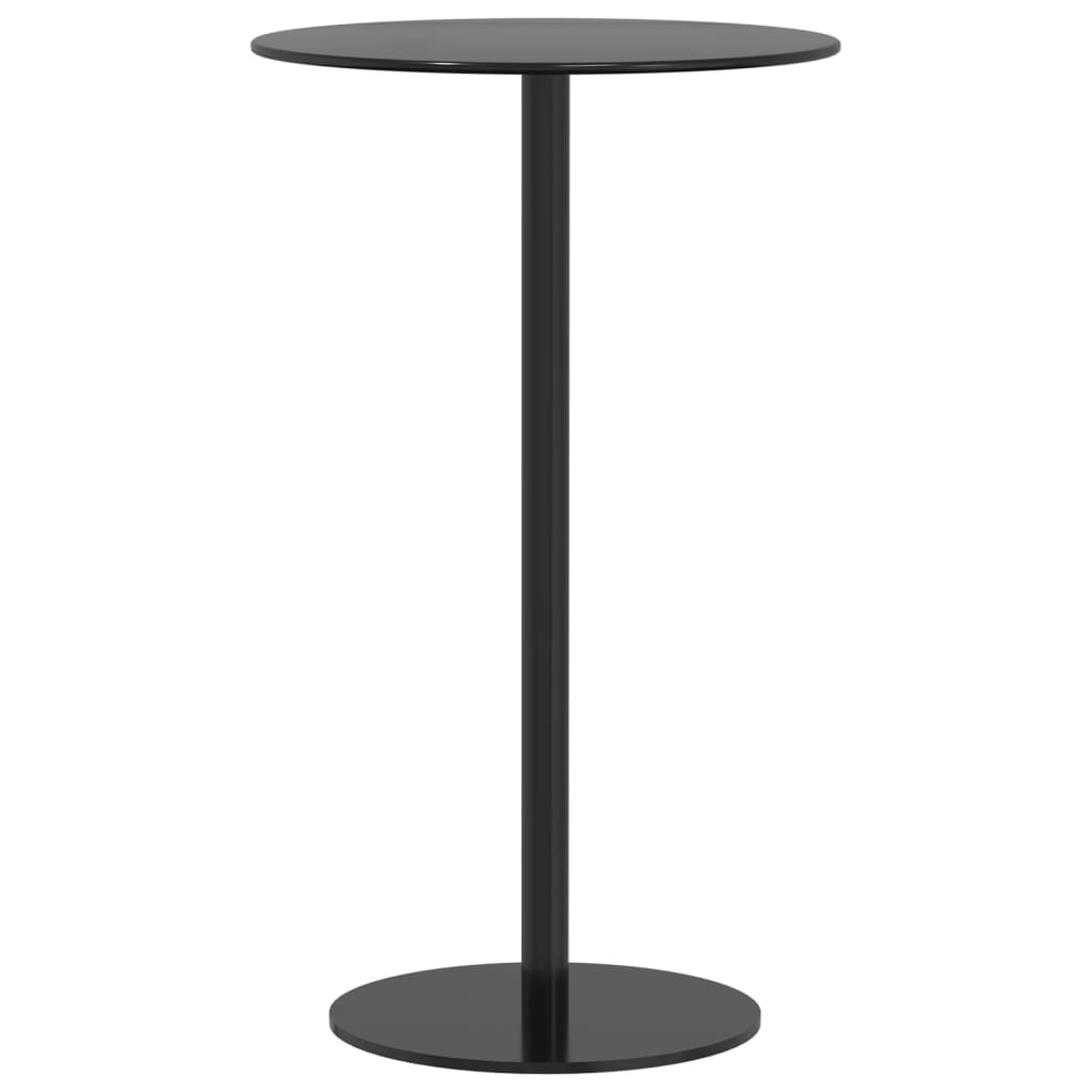 vidaXL Masă de grădină rotundă, negru, Ø60x105 cm, oțel vidaXL Masă de grădină rotundă, negru, Ø60x105 cm, oțel