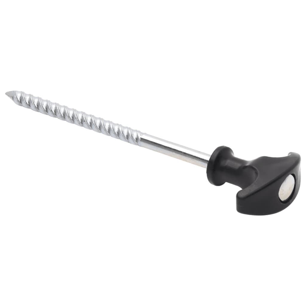 vidaXL Țăruși de cort, 24 buc., 17 cm, Ø7 mm, oțel galvanizat