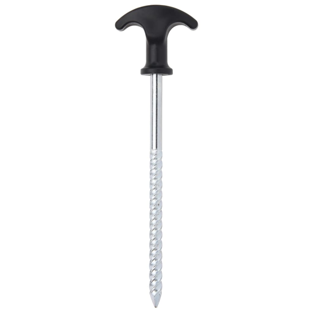 vidaXL Țăruși de cort, 12 buc., 17 cm, Ø7 mm, oțel galvanizat
