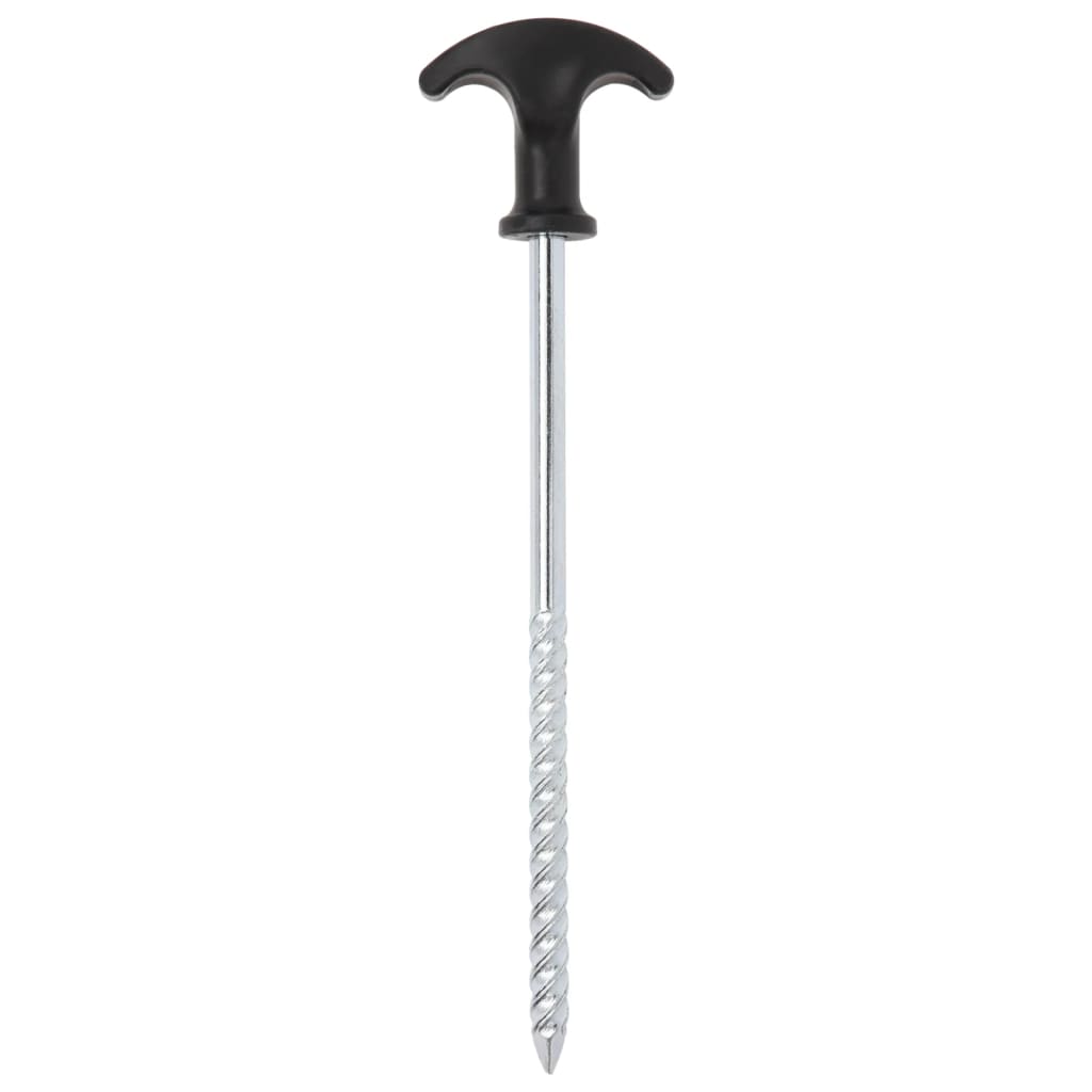 vidaXL Țăruși de cort, 24 buc., 20 cm, Ø7 mm, oțel galvanizat