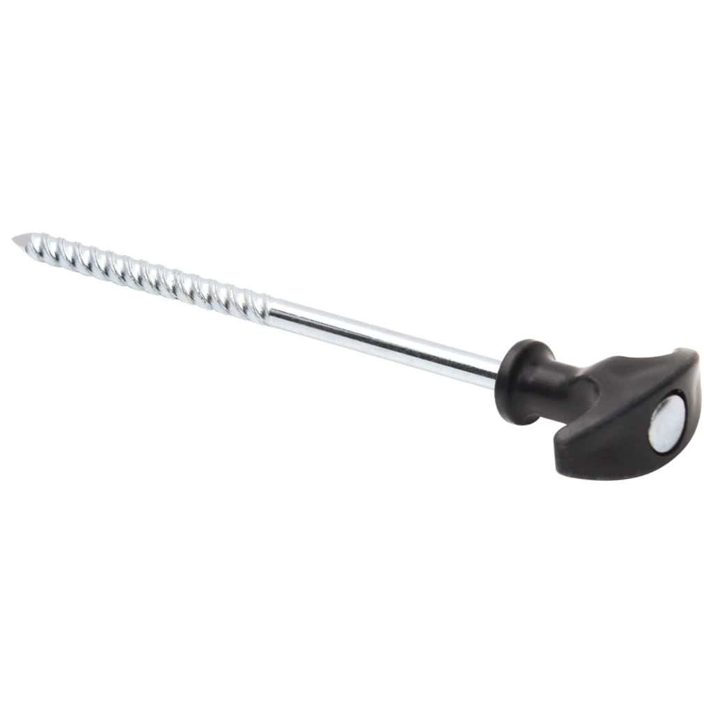 vidaXL Țăruși de cort, 12 buc., 20 cm, Ø7 mm, oțel galvanizat