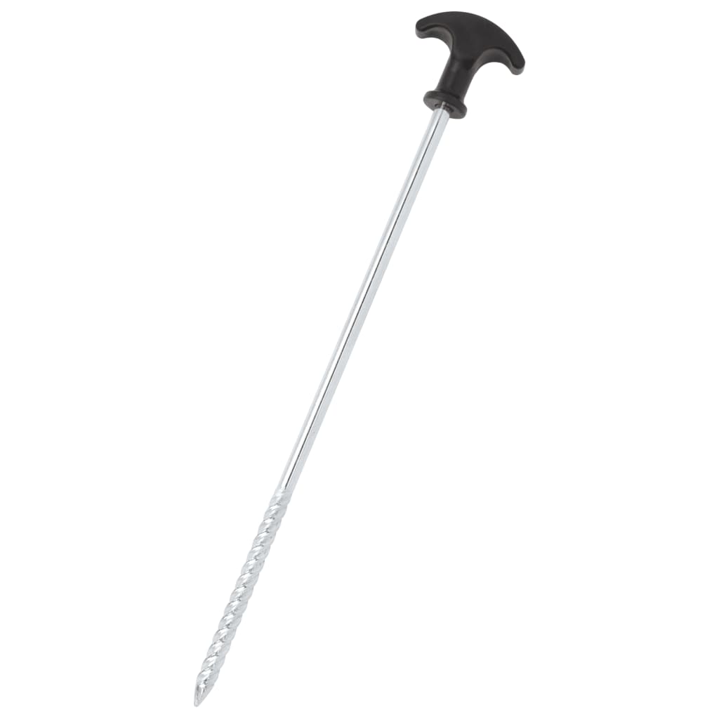 vidaXL Țăruși de cort, 24 buc., 30 cm, Ø7 mm, oțel galvanizat
