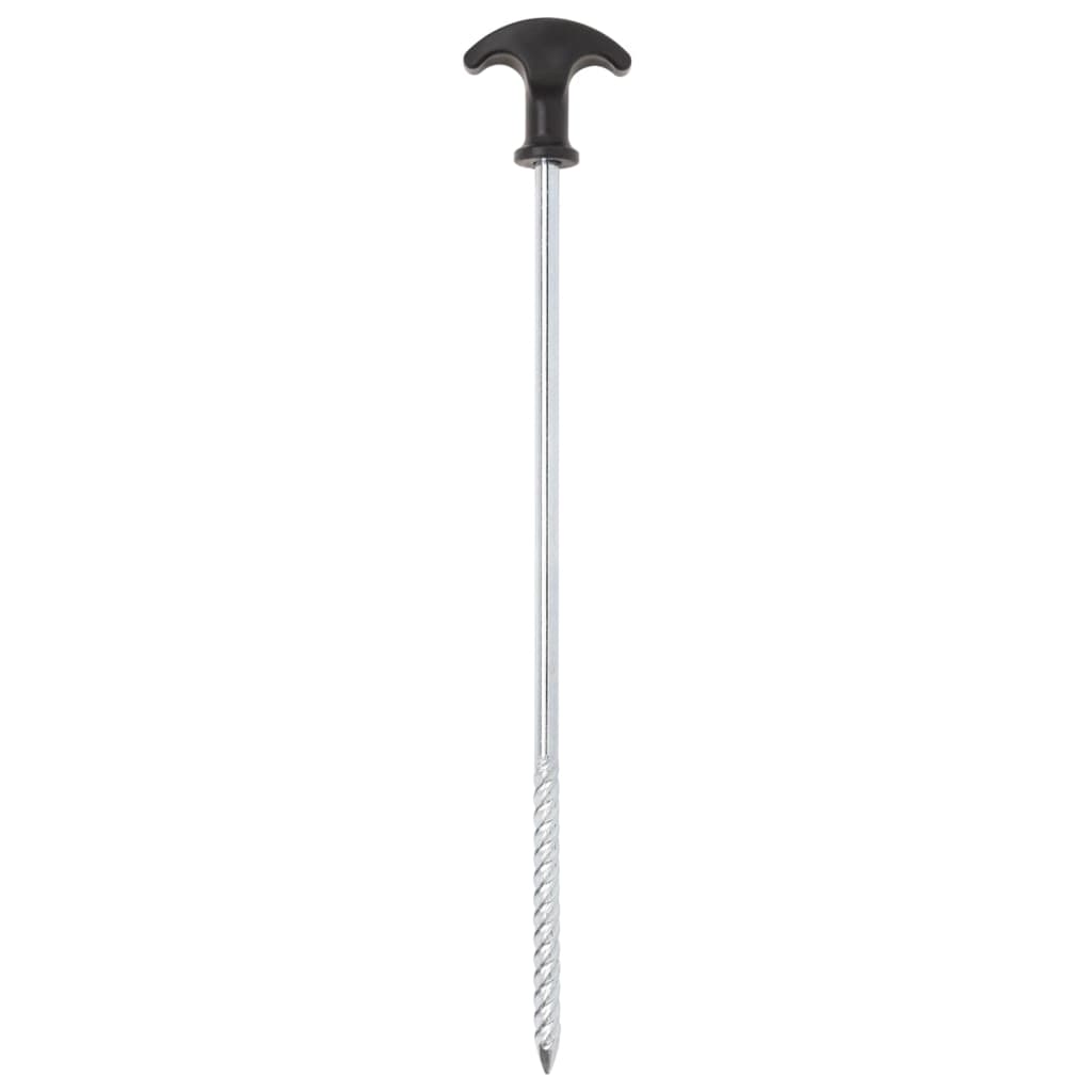 vidaXL Țăruși de cort, 24 buc., 30 cm, Ø7 mm, oțel galvanizat