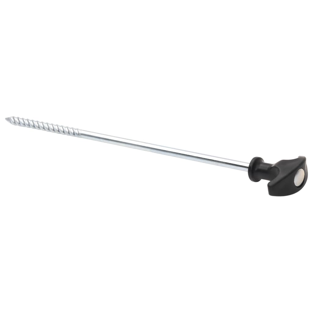 vidaXL Țăruși de cort, 12 buc., 30 cm, Ø7 mm, oțel galvanizat