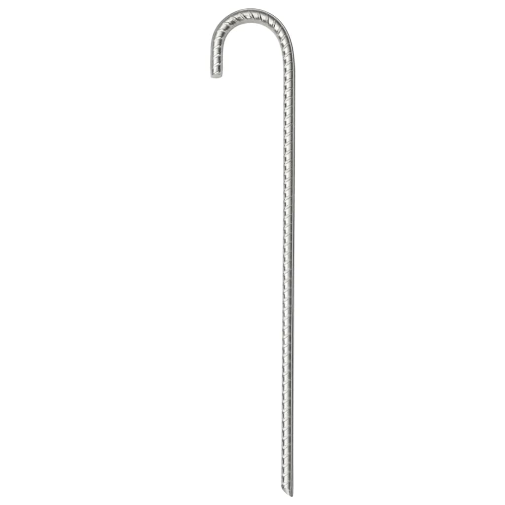 vidaXL Țăruși de cort, 6 buc., 37 cm, Ø10 mm, oțel galvanizat vidaXL Țăruși de cort, 6 buc., 37 cm, Ø10 mm, oțel galvanizat