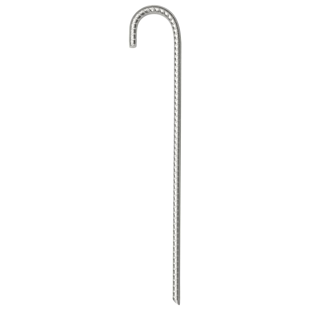 vidaXL Țăruși de cort, 12 buc., 37 cm, Ø10 mm, oțel galvanizat